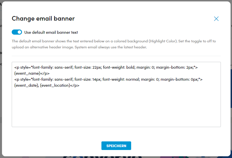 Email Banner Code